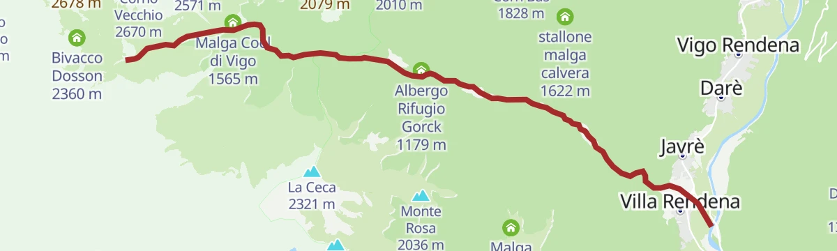 Route map: Rio Bedù 1 di San Valentino M